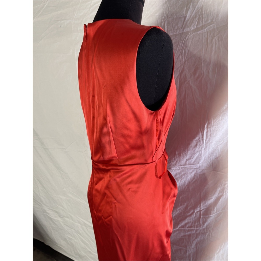Donna Karan Women Sleeveless Red Dress Size 2 - Picture 7 of 16